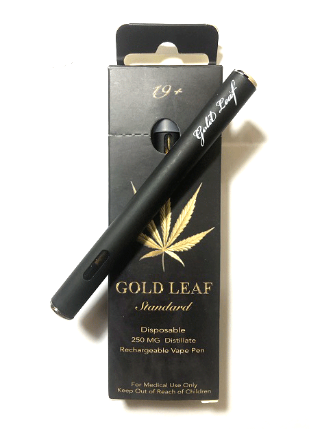 Gold Leaf Disposable Shatter Vape Pen (250mg THC) Original