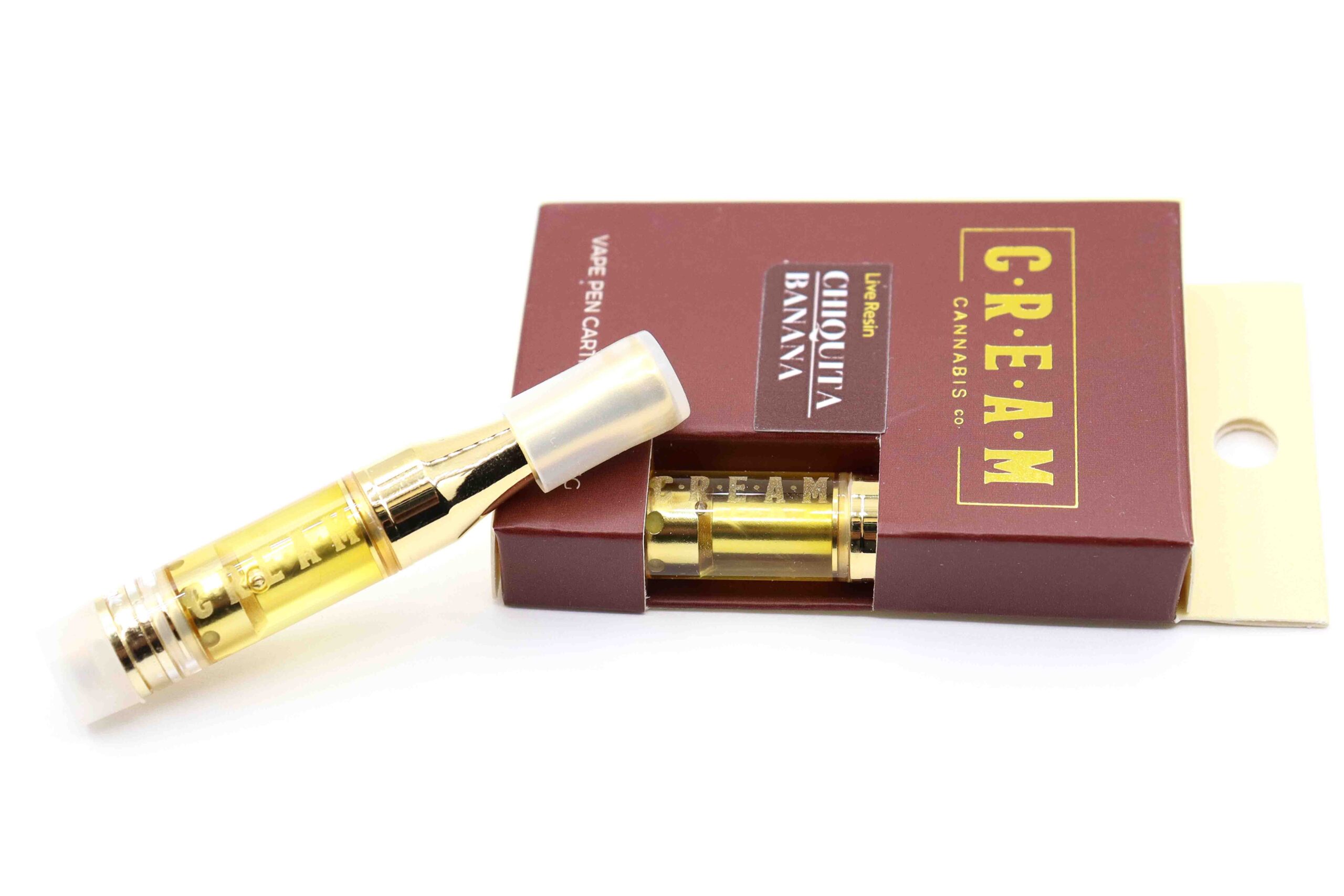 Cream Live Resin Cartridge