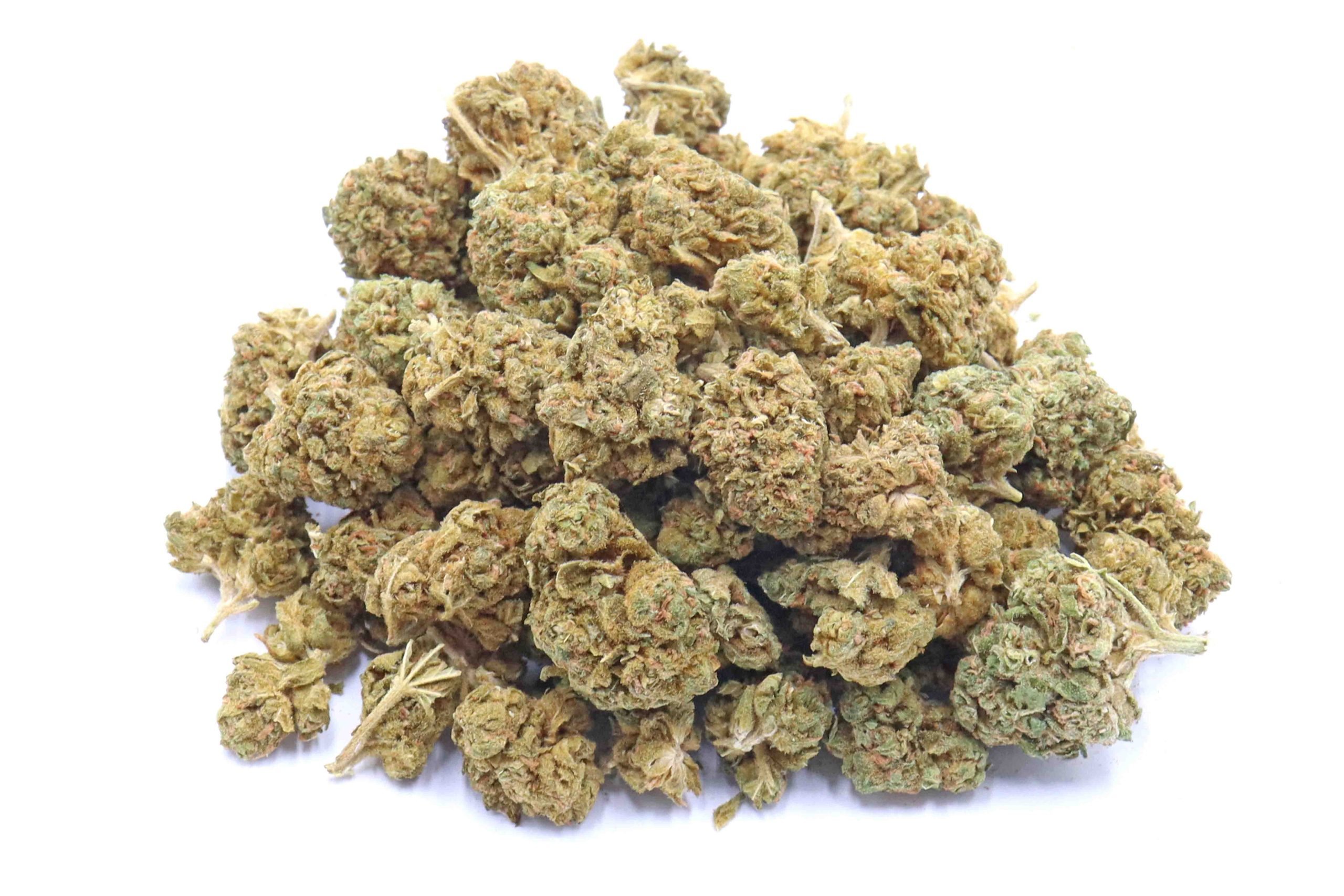 Island Pink Kush Strain Small Buds - Indica Dominant Hybrid