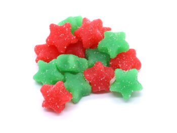 50mg THC Gummies - Christmas Sour Jelly Stars