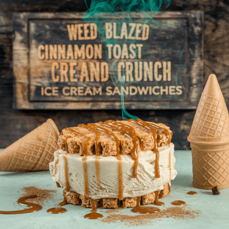 Weed Blazed Cinnamon Toast Crunch Ice Cream Sandwiches