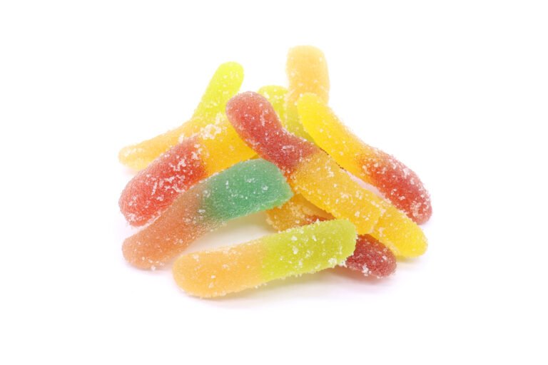 20mg THC Gummies - Sour Neon Worms