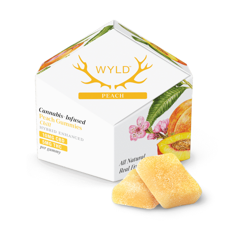 10mg CBD:5mg THC - WYLD Peach Gummies