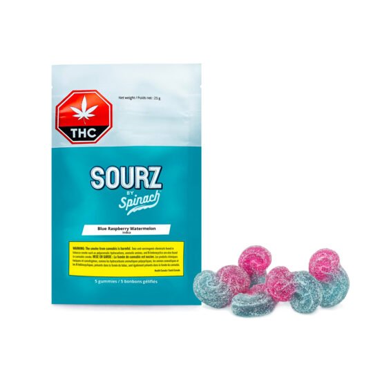 SOURZ by Spinach Blue Raspberry Watermelon Gummies