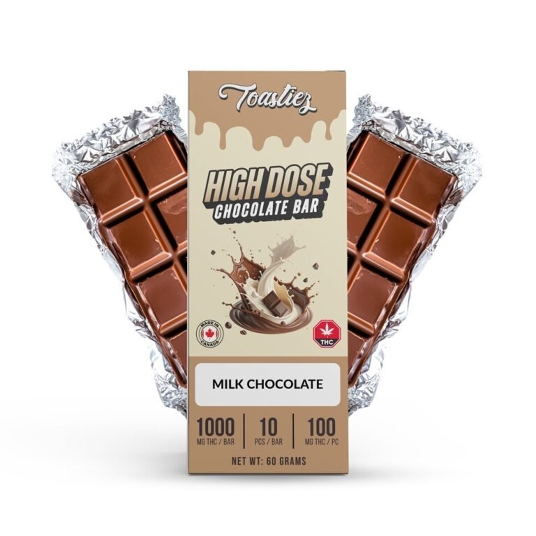 Toastiez High Dose Chocolate Bar - 1000mg THC