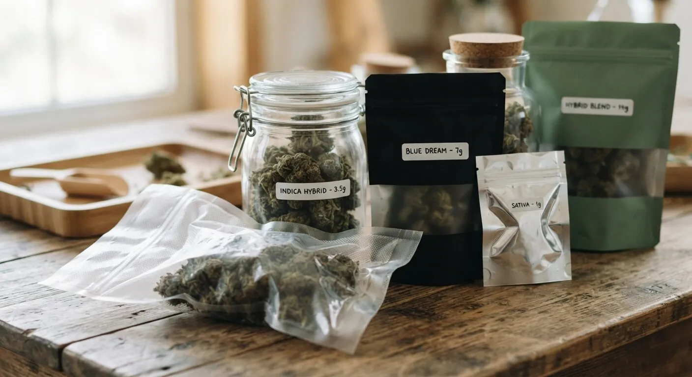 Different types of sealed packaging used to store cannabis and whether dogs can smell through them