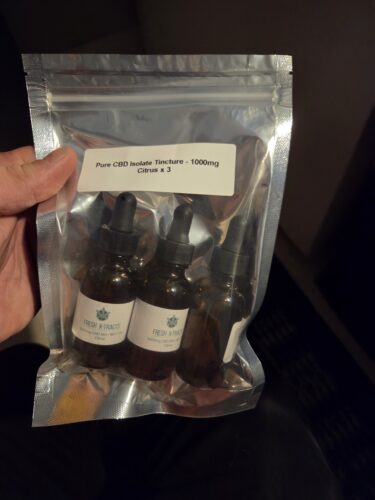 1000mg CBD Isolate Tincture - Mint (30ml)